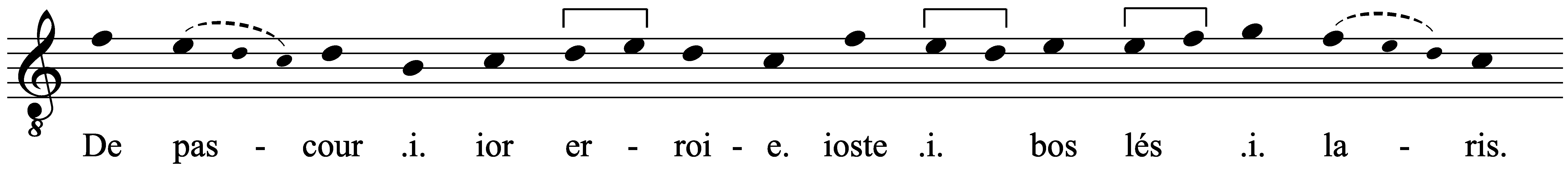 Work musical notation